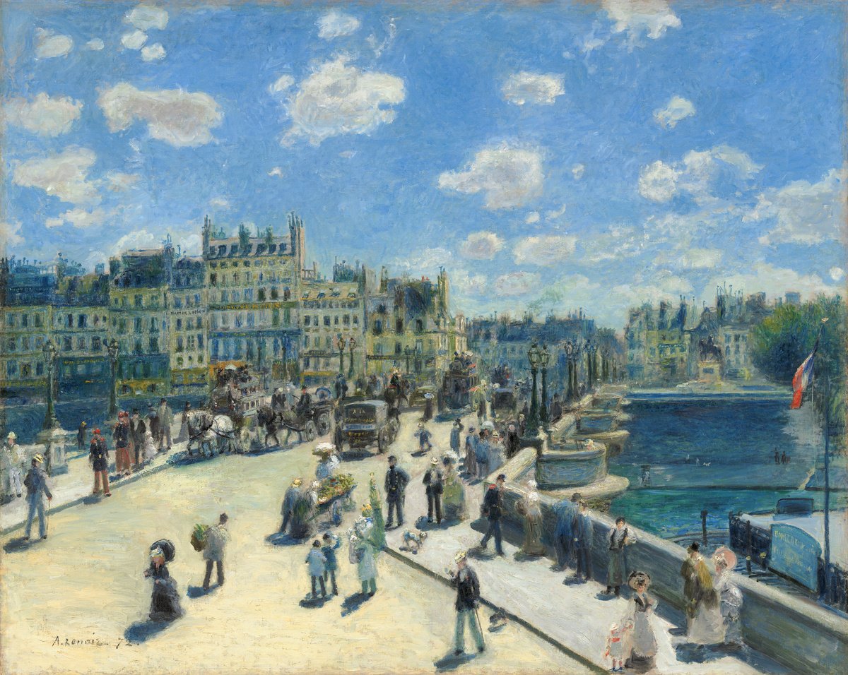 Pont Neuf, Paris by Auguste Renoir, 1872. Courtesy of National Gallery of Art, Washington.